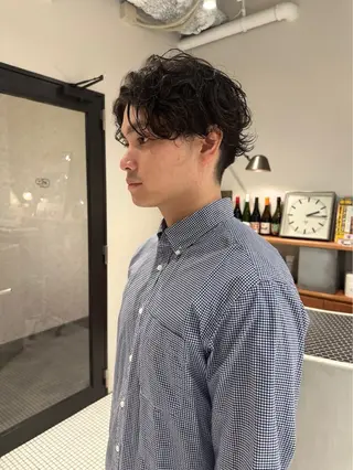 ミディアム パーマ Men's GRIPのヘアスタイル