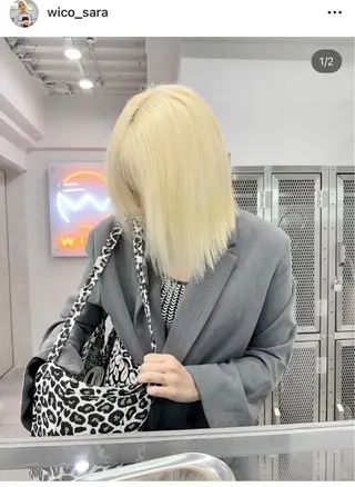 ミディアム wico こののヘアスタイル