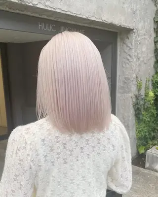 ミディアム ❄️💛エクステ ブリーチ❄️yukiのヘアスタイル
