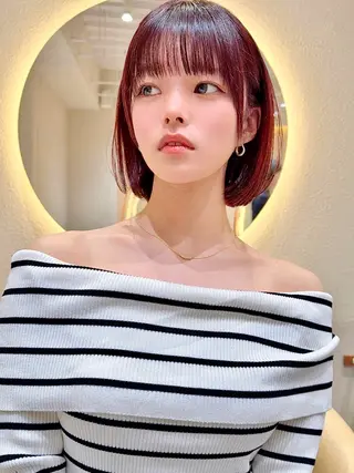 ショート カラー レイヤー✨縮毛矯正 川村利幸のヘアスタイル