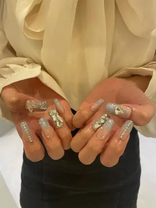 ネイル 束感まつ毛/ネイル/ LED♥KIRARAのマツエク・マツパデザイン