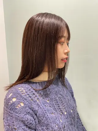 セミロング 🌈HAPPYになる hair🌈ユウカのヘアスタイル