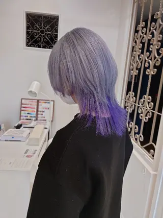 ミディアム 新潟ハイトーンカラー NO.1✨ 小川 巧のヘアスタイル