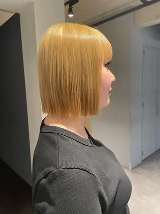 ショート 葉月/ボブ/ 透明感カラー／中目黒のヘアスタイル