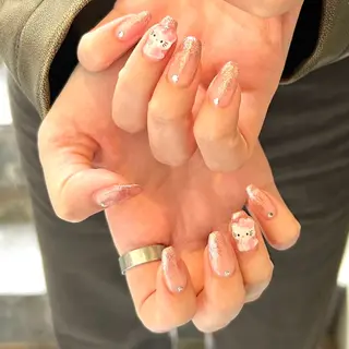 ネイル unwind ┊︎冬っぽネイル🧸のネイルデザイン