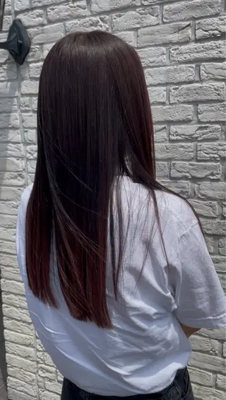 ロング カラー bellescheveux所属・deux💎 阿部羽玖のヘアスタイル