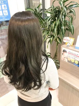 セミロング カラー ヘアアレンジ 髪質改善/ ツヤ髪カラー/高井のヘアスタイル