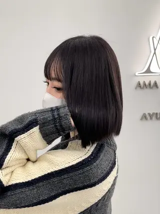 ミディアム 芦尾 佳照のヘアスタイル