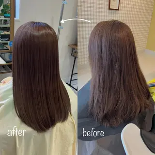 ロング 堀口 彩佳のヘアスタイル