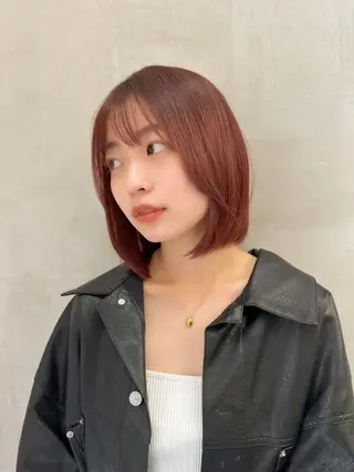 ミディアム レイヤーカット/艶カ ラー/chihiroのヘアスタイル