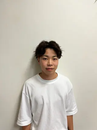 パーマ メンズ 星野 真壱のヘアスタイル