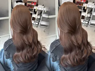 ミディアム marshu  梅田店所属・髪質改善 透明感×韓国風のヘアスタイル