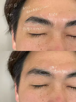 メンズ アイブロウ GO TODAY SHAiRE SALON Vellmie店所属・吉祥寺kasumi 🌛eye/browのマツエク・マツパデザイン