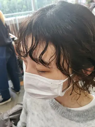 パーマ カラー ヘアアレンジ ショート ナカシマ  アユミのヘアスタイル