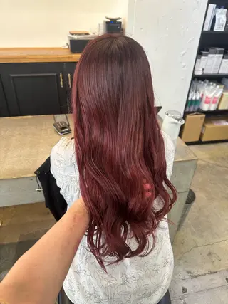 ミディアム カラー パーマ ヘアアレンジ 暖色💖ツヤ髪💖 masae🌼のヘアスタイル