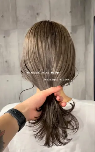 ミディアム カラー REGOLITH （レゴリス）所属・山田隆成/韓国カット バレ、ハイライト得意のヘアスタイル