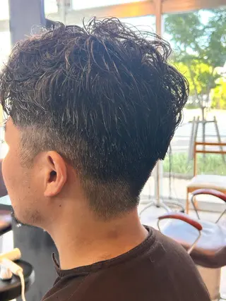 ショート パーマ メンズ EARTH大宮宮原店所属・🔥メンズ特化🔥 rikuのヘアスタイル