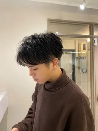 ショート メンズ 韓国🇰🇷艶髪 ケアカラーSHURIのヘアスタイル