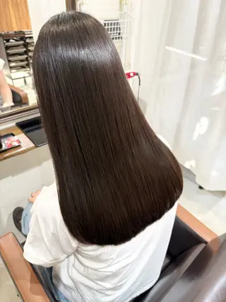 セミロング 🌟髪質改善🌟縮毛 矯正🌟濱野紗奈🌟のヘアスタイル