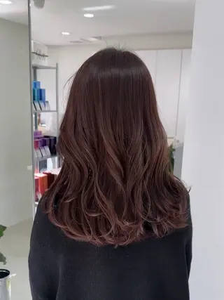 セミロング カラー グレージュ/ベージュ /経堂/sana🌱のヘアスタイル