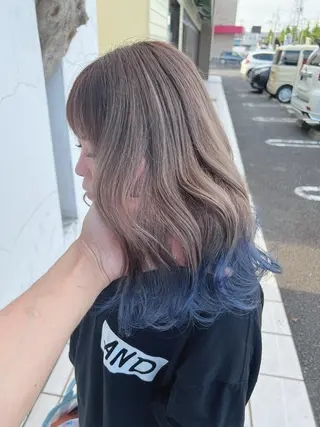 セミロング 具志 正太のヘアスタイル