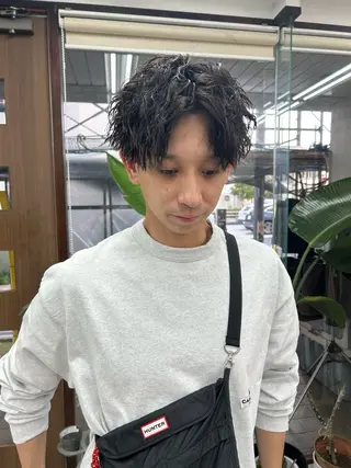 ショート パーマ メンズ メンズパーマの達人 /タカシマ　ダイスケのヘアスタイル