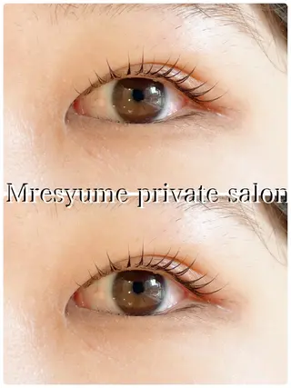 マツエク・マツパ Mresyume MAYUのマツエク・マツパデザイン