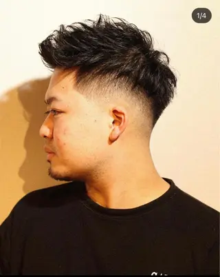 ショート 新宿スキンフェード 佐藤京介のヘアスタイル