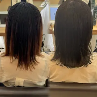 セミロング lapereau ayanaのヘアスタイル