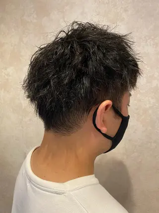 ショート パーマ メンズ CIEL天六店 三上春のヘアスタイル