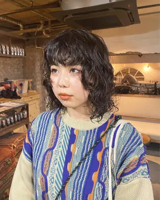 ミディアム パーマ お任せヘア☘️☘️ 及川渚のヘアスタイル