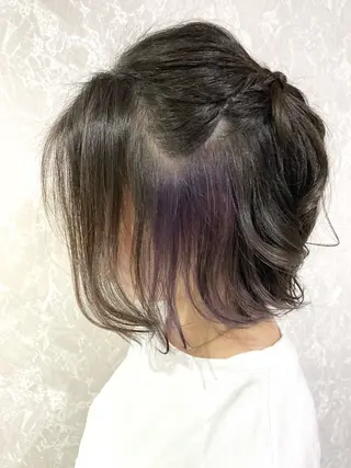 ミディアム 池田 真衣のヘアスタイル