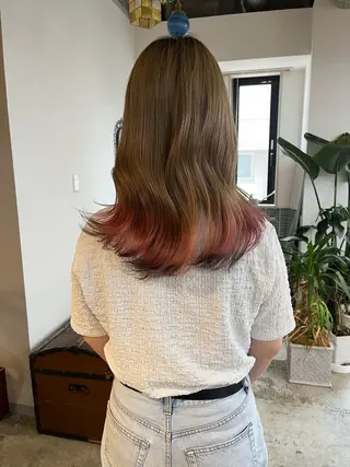 ミディアム カラー 🩷ハイトーン透明感 レイヤー🩷ユリカのヘアスタイル