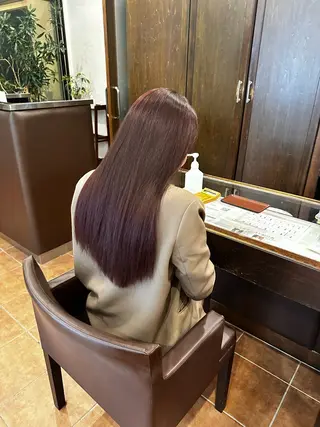 ロング カラー 和田 楓のヘアスタイル