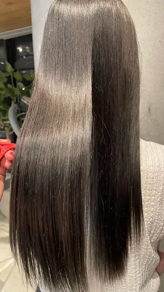 ロング カラー ミルクティーベージュ 新潟万代/MANA♡のヘアスタイル