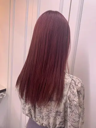 セミロング カラー ヘアアレンジ 💕上野美容師☁ ブリーチ💖サワのヘアスタイル