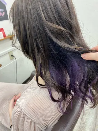 セミロング もとき ゆいなのヘアスタイル