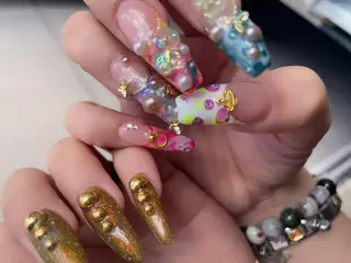 ネイル まつ毛 ✴︎キラキラオメメのマツエク・マツパデザイン
