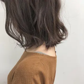 ミディアム カラー パーマ アライフ所属・牧田 真衣のヘアスタイル