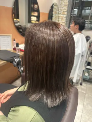 ミディアム カラー yu-kiハイトーン /ブリーチ無しカラーのヘアスタイル