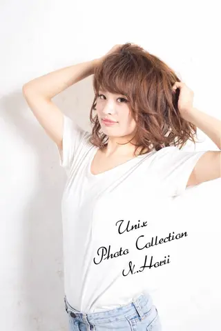 ミディアム カラー ヘアアレンジ UNIX Mark Is みなとみらい店【ユニックス】所属・UNIX N.horiiのその他イメージ