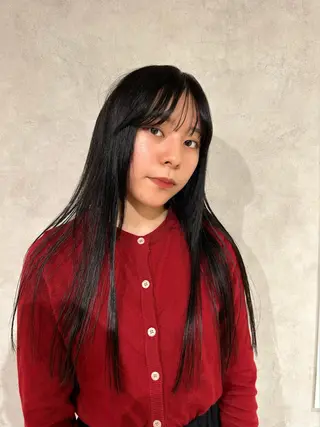 ロング カラー ayano🍒パーマ 暖色カラーのヘアスタイル