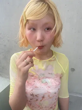 ショート カラー miumiu/恵比寿 カットモデル募集のヘアスタイル