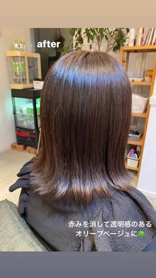 ミディアム 🎀暖色カラー/ボブ 🎀MOMONAのヘアスタイル