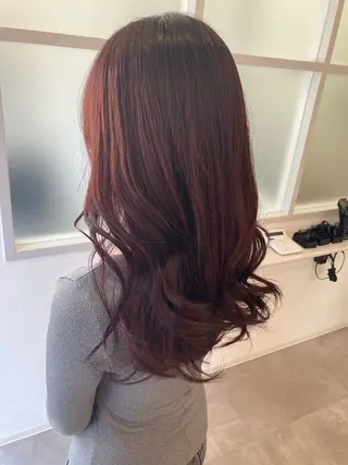 ロング カラー 髪質改善/透明感 カラー/内藤有須加のヘアスタイル