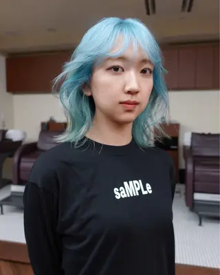 ミディアム カラー レイヤー専門家 ダブルカラー修のヘアスタイル