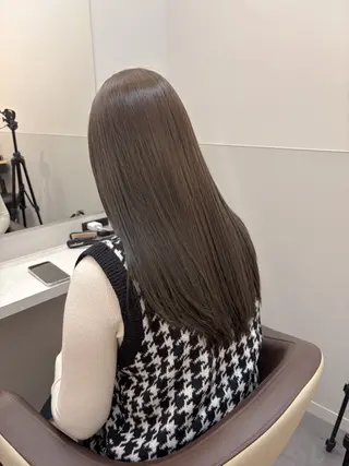 セミロング カラー パーマ ヘアアレンジ メンズ 髪質改善縮毛矯正 ブリーチなしRYOのヘアスタイル
