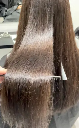 ロング カラー パーマ ヘアアレンジ 髪質改善水素TR× レイヤーカット/熊澤のヘアスタイル