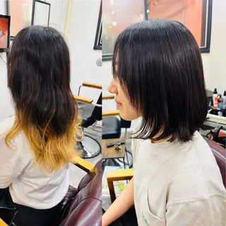 ショート カラー SUN GLOW  サングロウ所属・ナカノメ トシアキのヘアスタイル