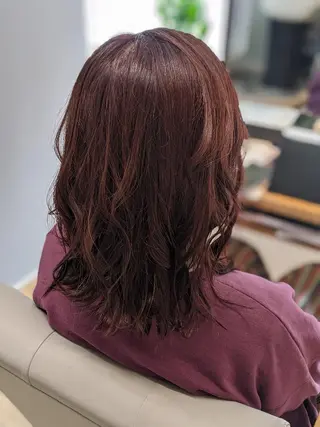 カラー セミロング Kokeshi/美髪 /脱毛/ヘッドスパのヘアスタイル